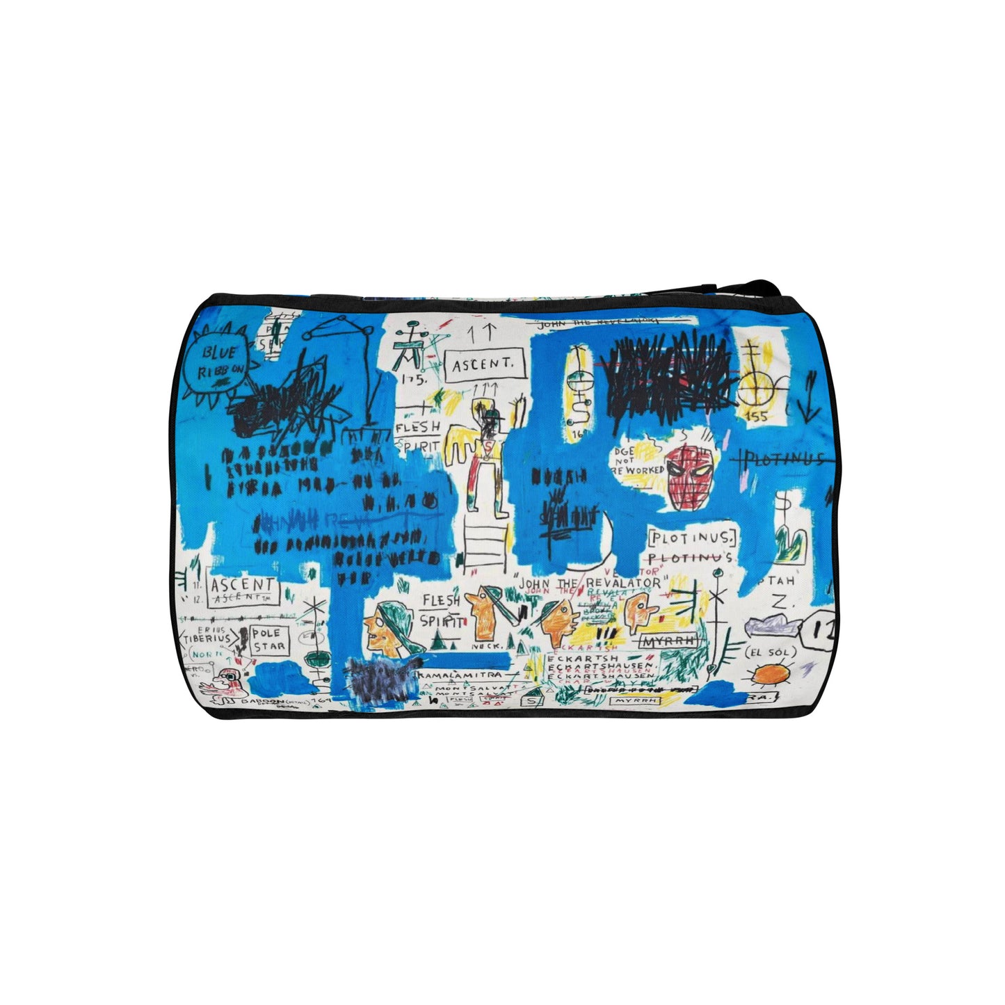 Jean-Michel Basquiat "Ascent" Artwork Gym Bag