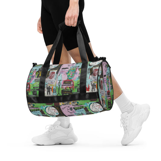 Jean-Michel Basquiat "in italian" Artwork Gym Bag