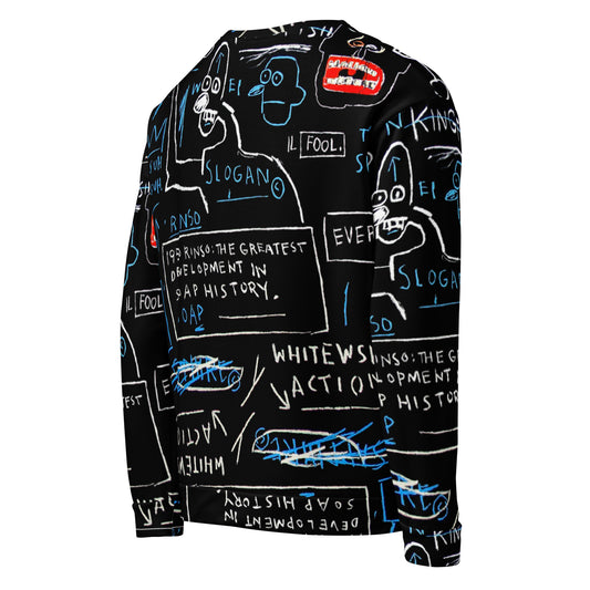 Jean-Michel Basquiat "Rinso" Artwork Printed Crewneck Sweatshirt