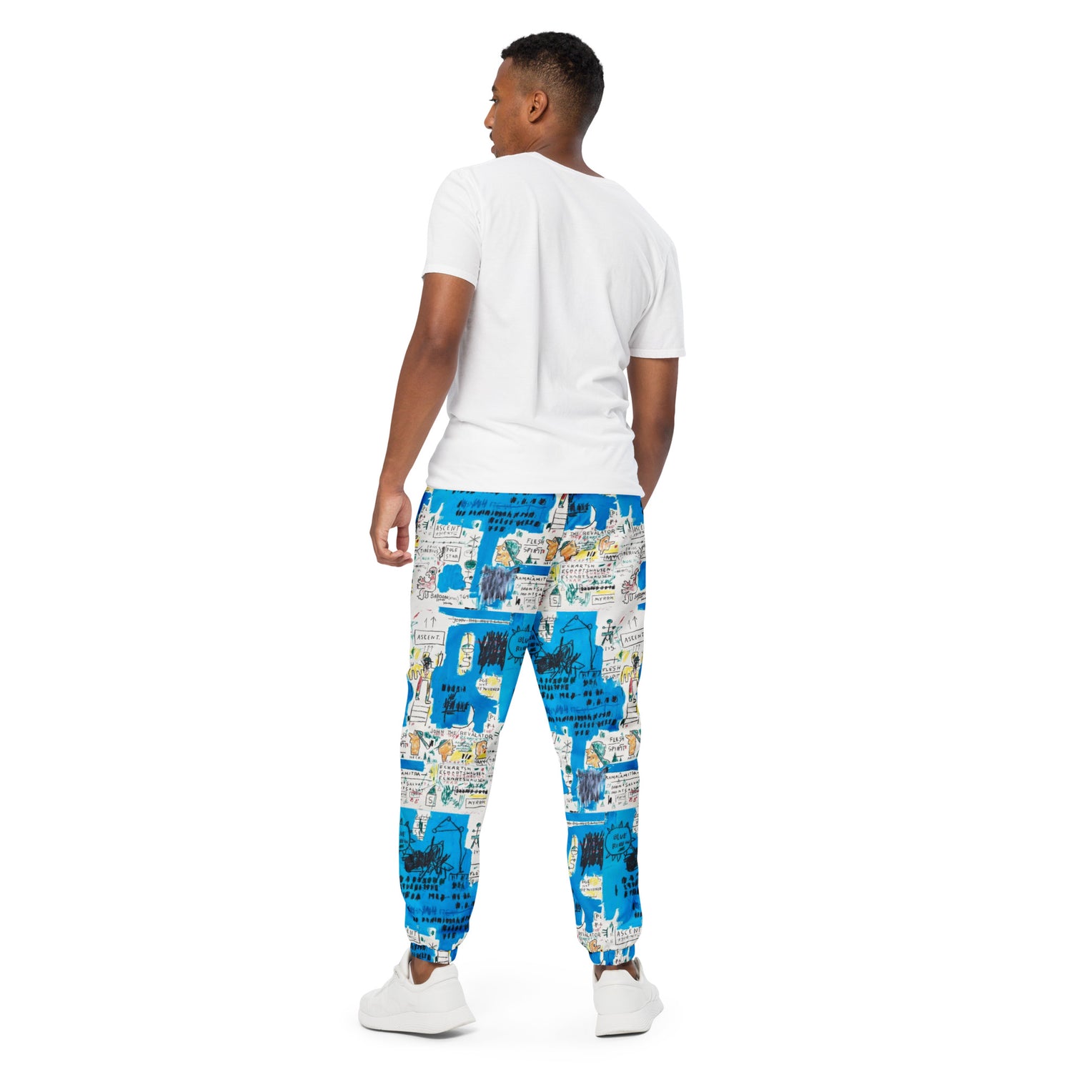 Jean-Michel Basquiat "Ascent" Artwork Printed Premium Track Pants Scattered