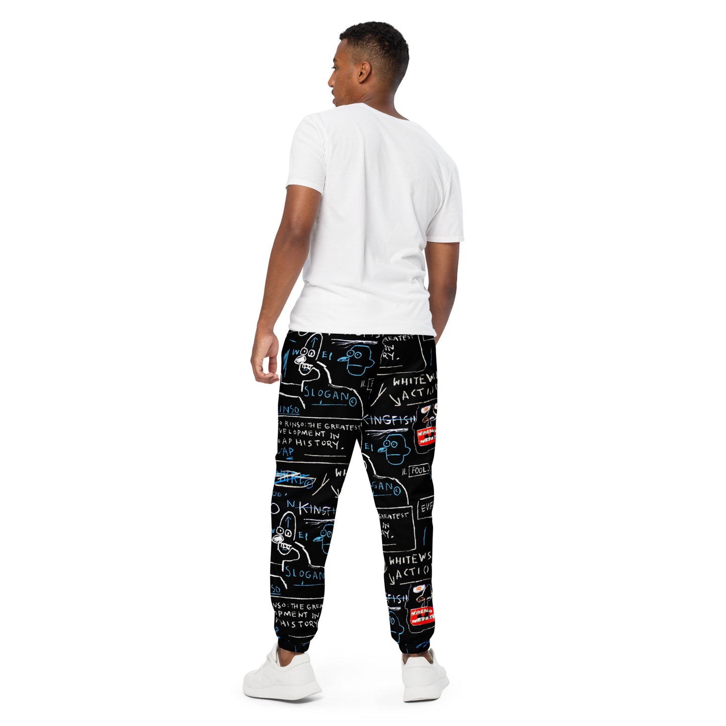 Jean-Michel Basquiat "Rinso" Artwork Printed Premium Track Pants Scattered