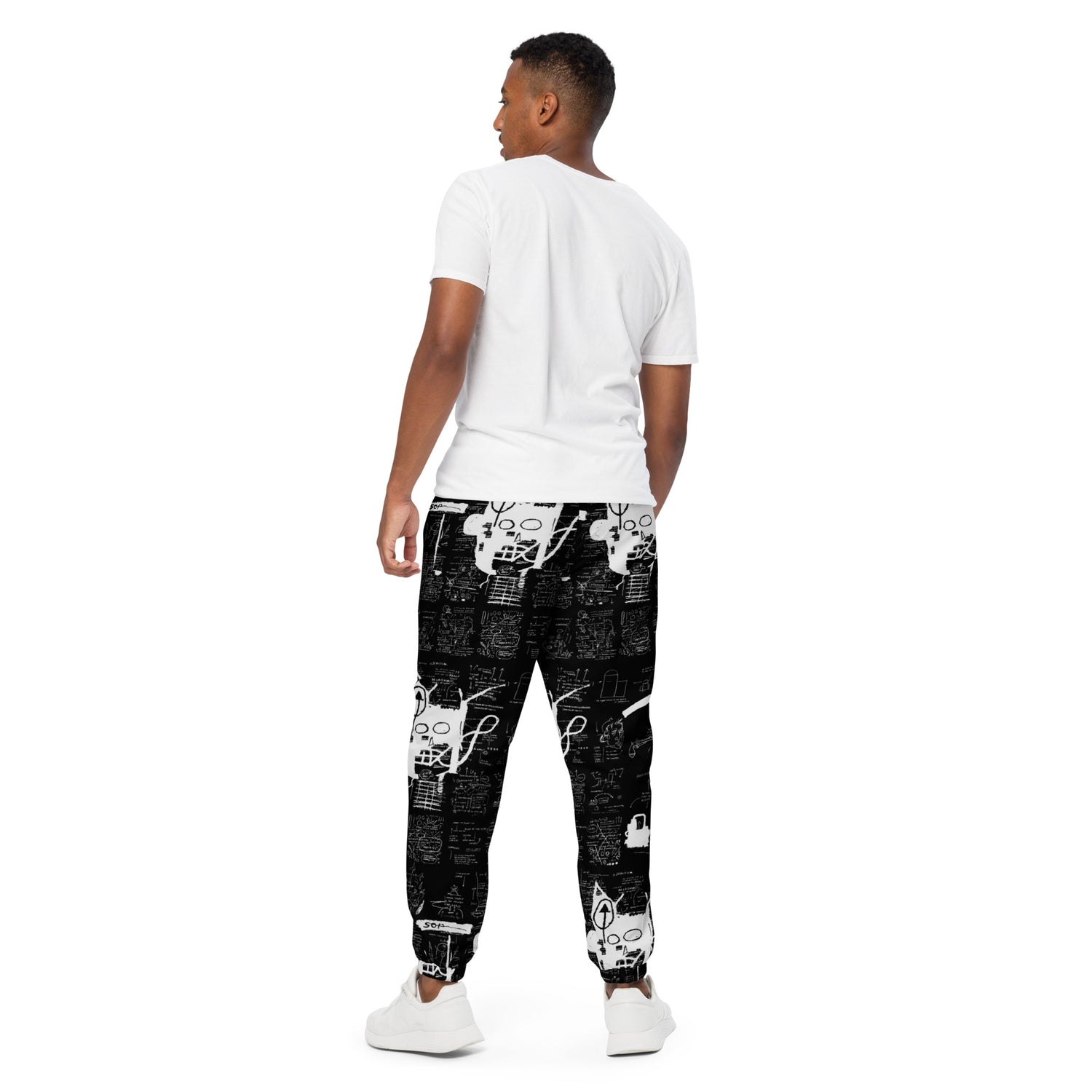 Jean-Michel Basquiat "Untitled" Artwork Printed Premium Track Pants Scattered