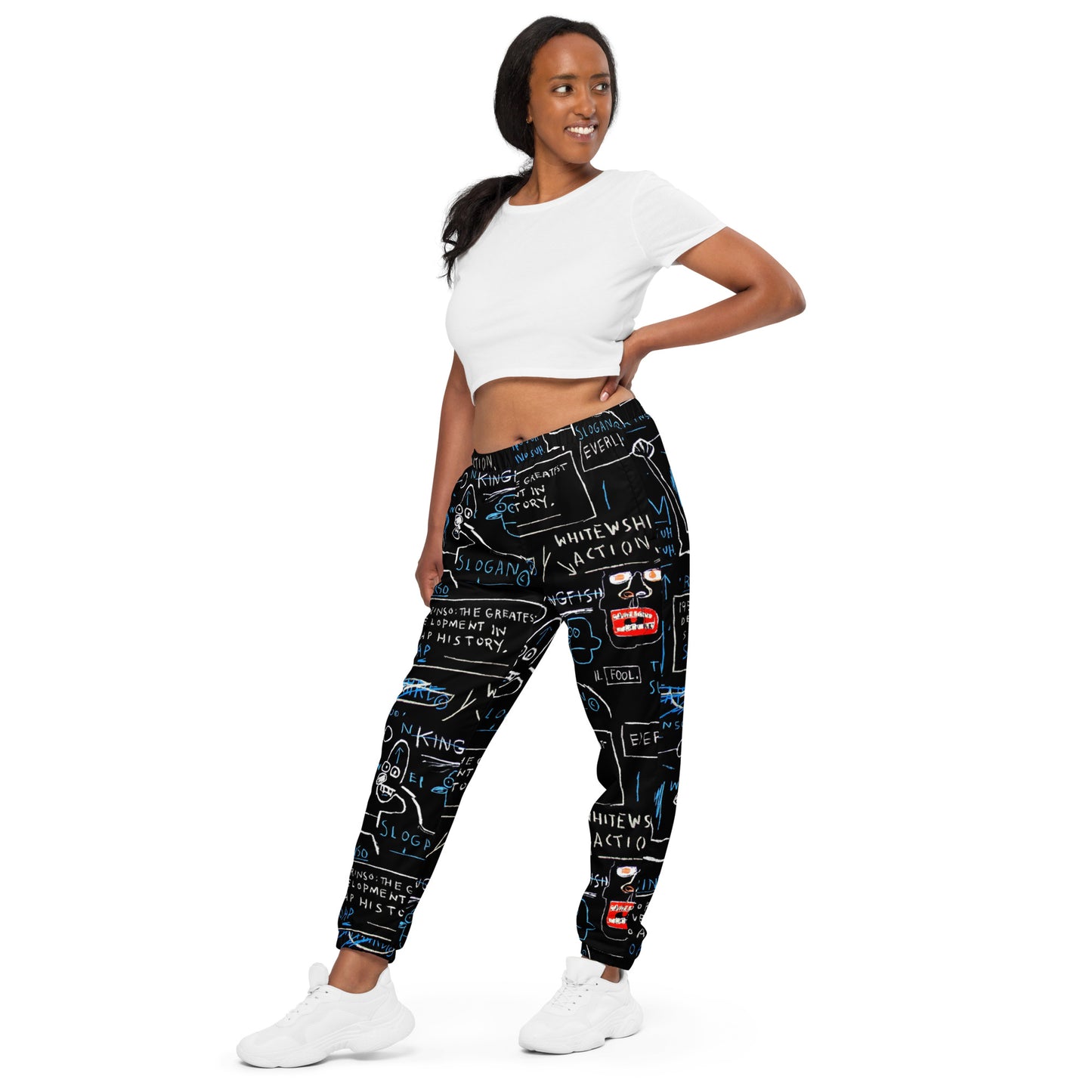 Jean-Michel Basquiat "Rinso" Artwork Printed Premium Track Pants Scattered