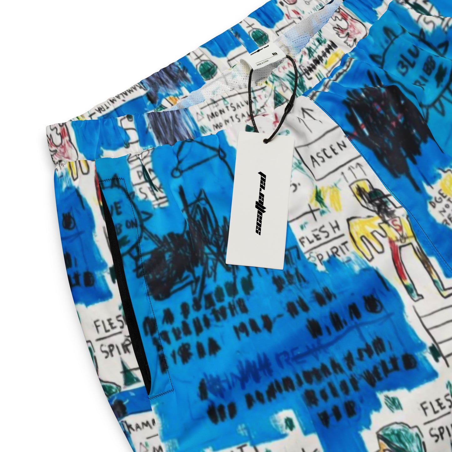 Jean-Michel Basquiat "Ascent" Artwork Printed Premium Track Pants Scattered