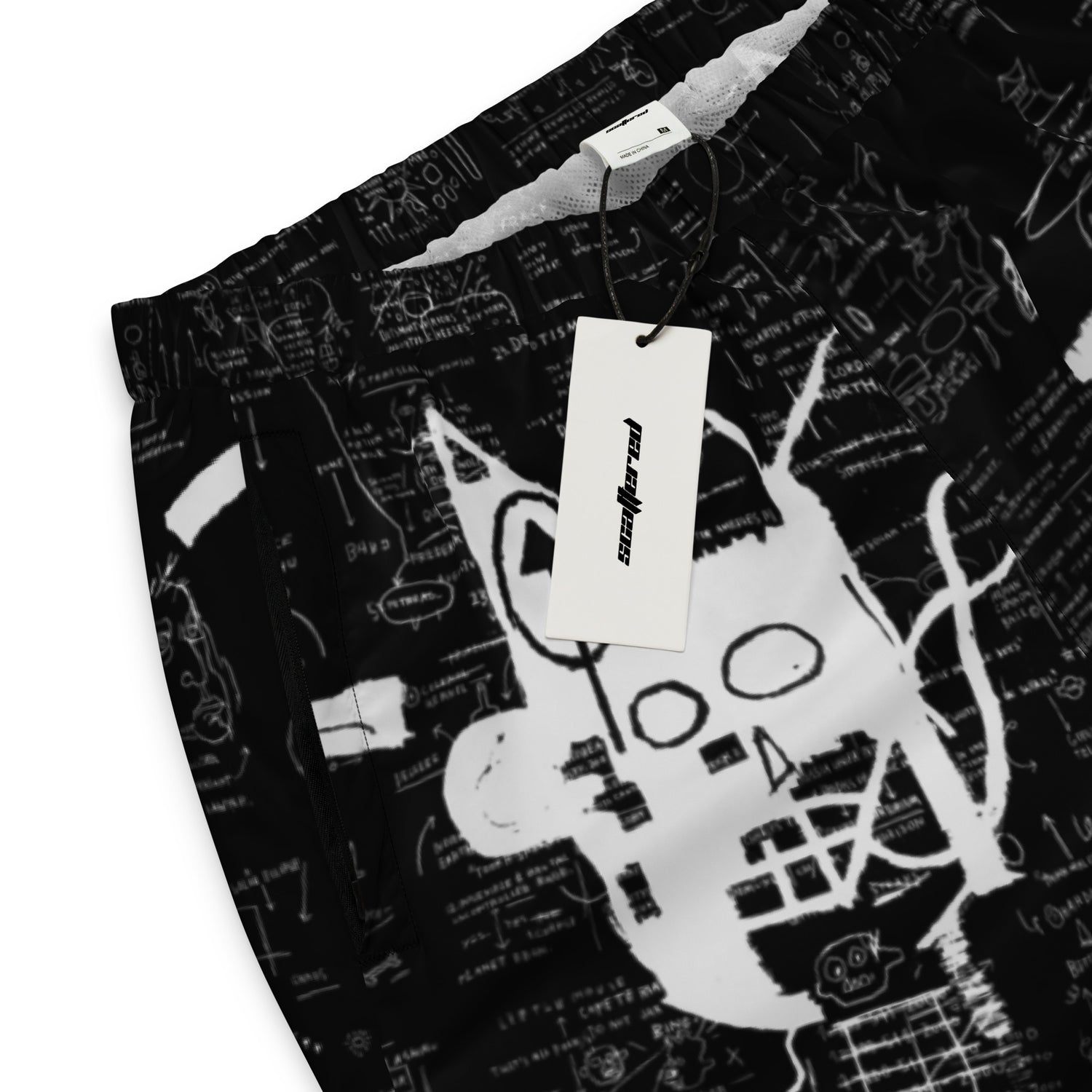 Jean-Michel Basquiat "Untitled" Artwork Printed Premium Track Pants Scattered