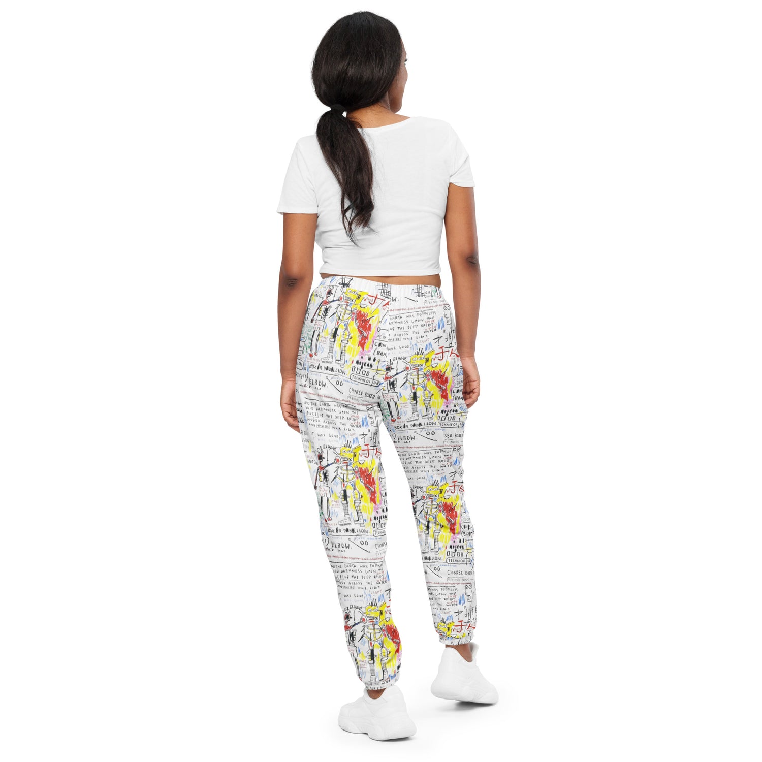 Jean-Michel Basquiat "Boxer Rebellion" Artwork Printed Premium Track Pants Scattered