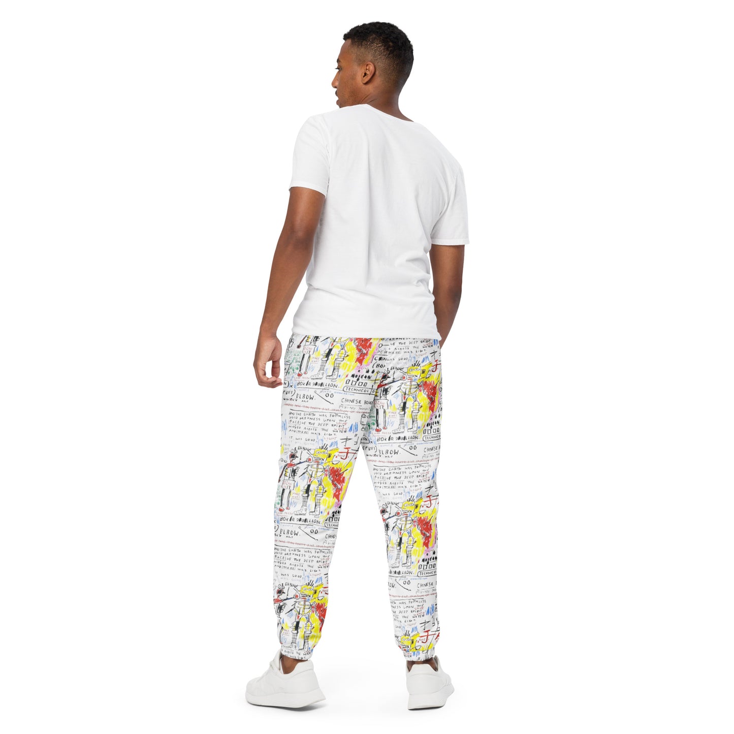 Jean-Michel Basquiat "Boxer Rebellion" Artwork Printed Premium Track Pants Scattered