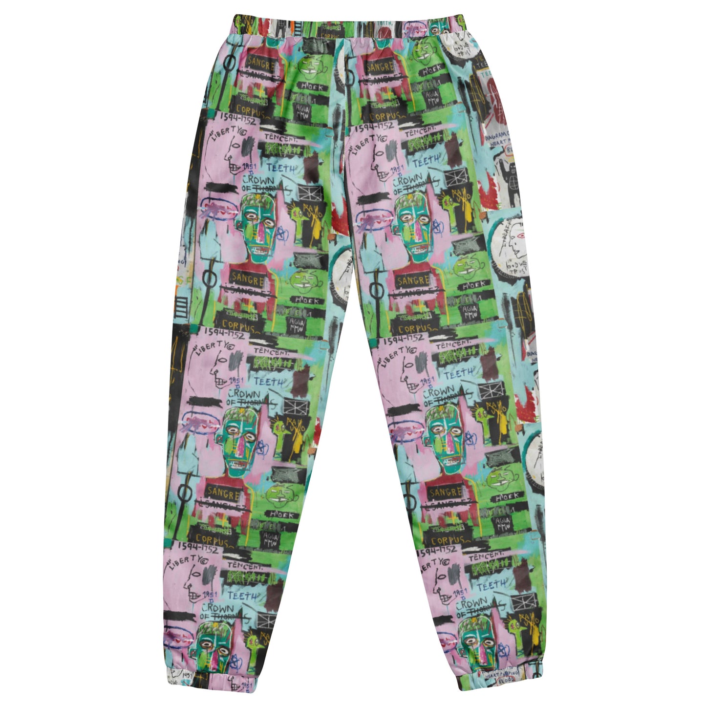 Jean-Michel Basquiat "In Italian" Artwork Printed Premium Track Pants Scattered