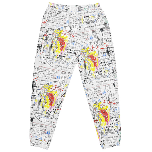 Jean-Michel Basquiat "Boxer Rebellion" Artwork Printed Premium Track Pants Scattered