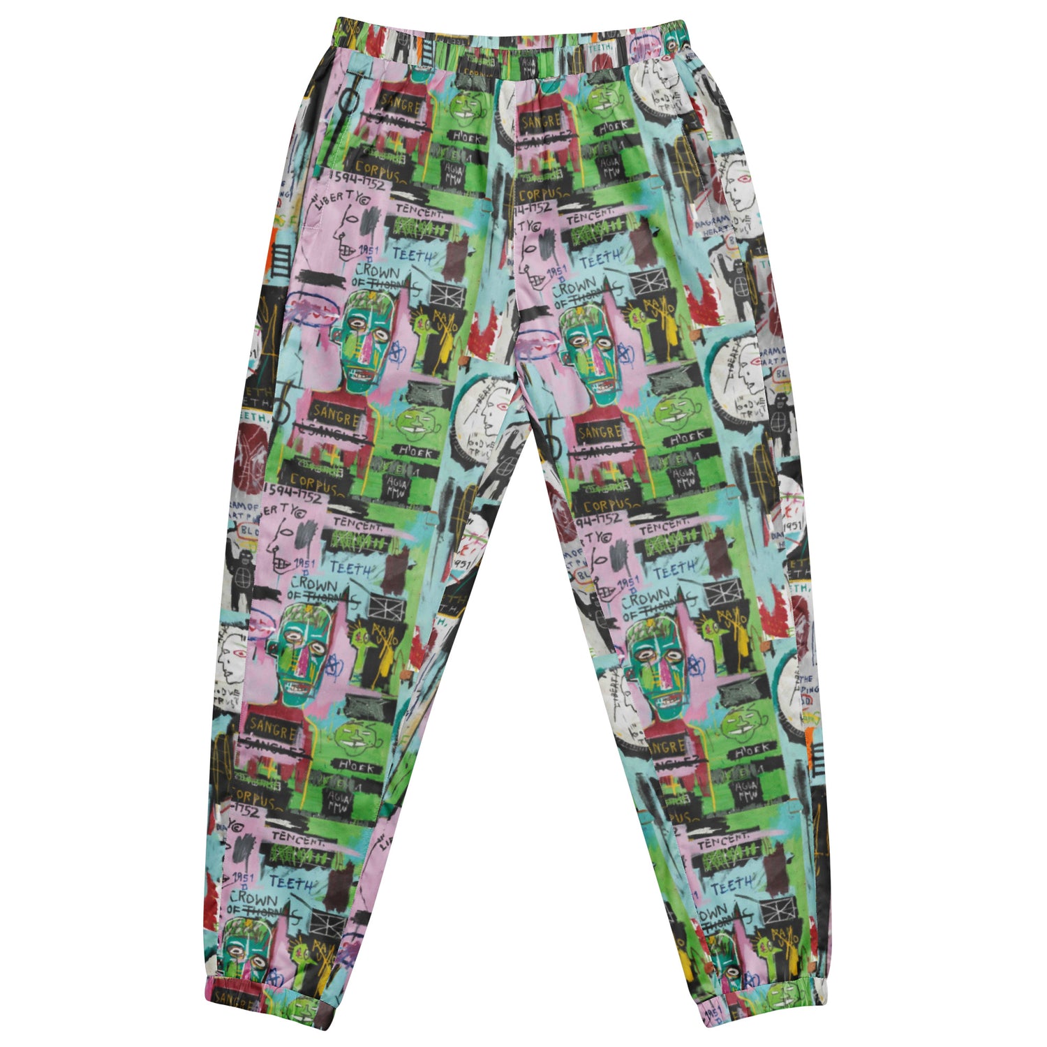 Jean-Michel Basquiat "In Italian" Artwork Printed Premium Track Pants Scattered