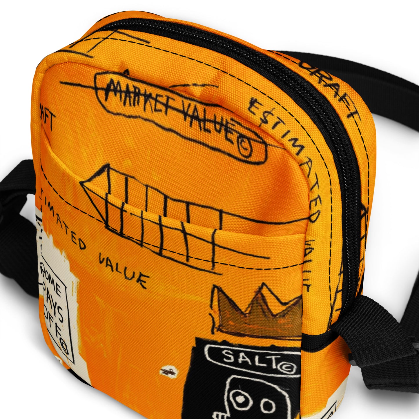 Jean-Michel Basquiat "Rome Pays Off" Artwork Bag