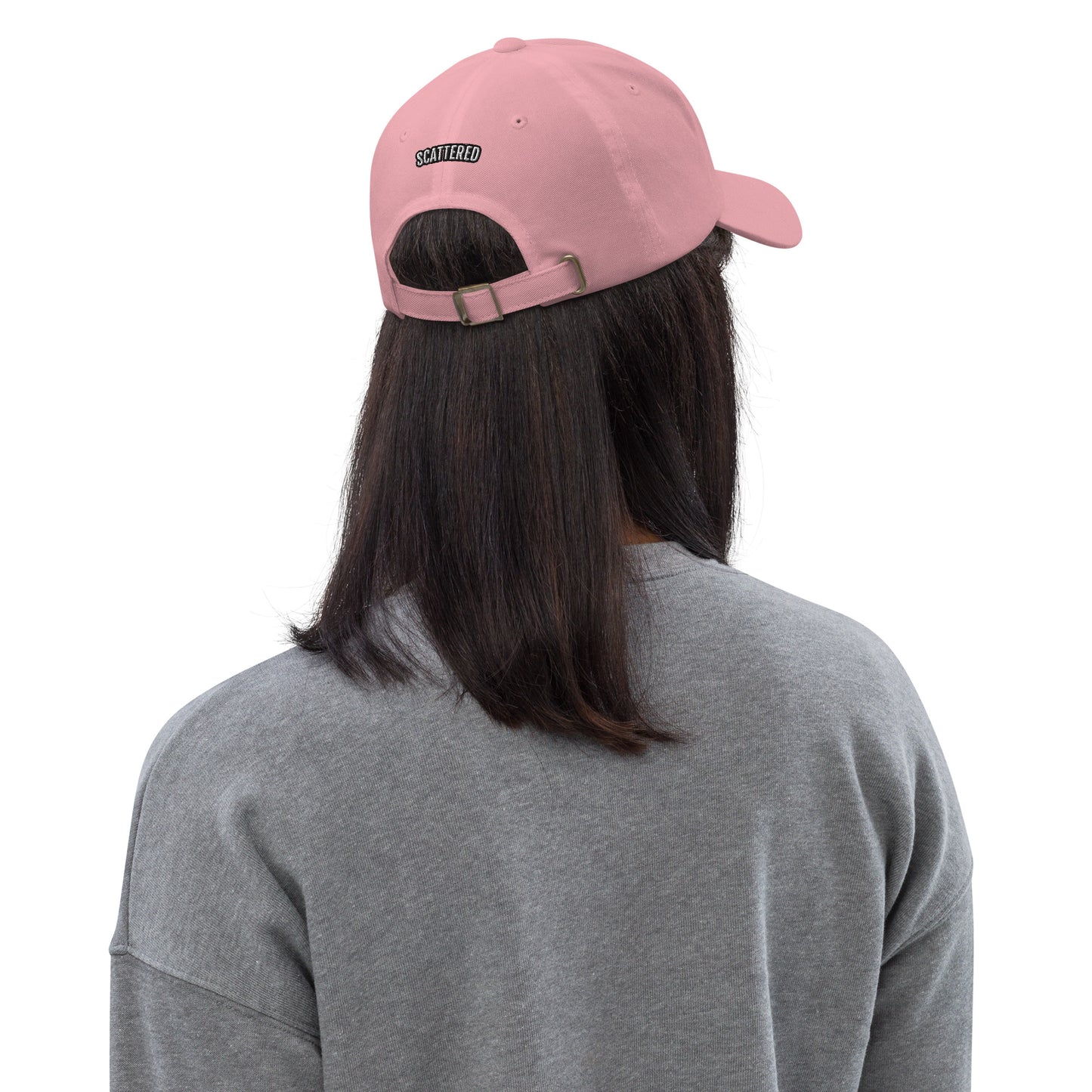 New York Apple Logo Embroidered Pink Dad Hat Scattered Streetwear