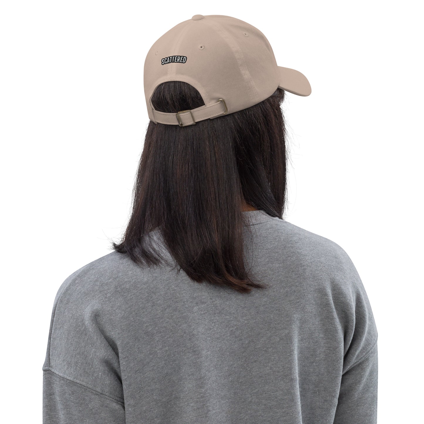 New York Apple Logo Embroidered Tan Dad Hat Scattered Streetwear