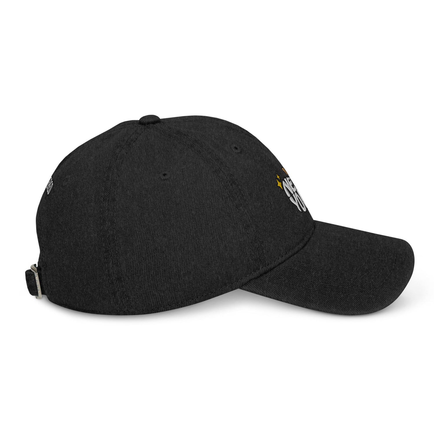 New York Apple Logo Embroidered Black Denim Hat Scattered Streetwear