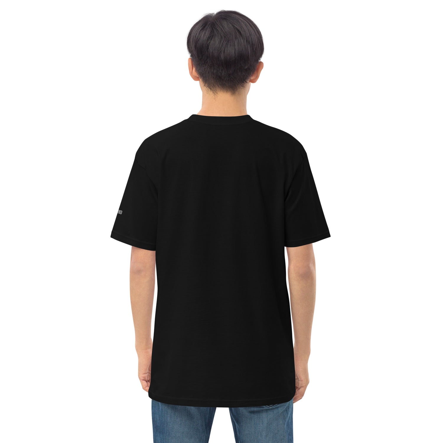 New York Apple Logo Embroidered Black T-Shirt Scattered Streetwear