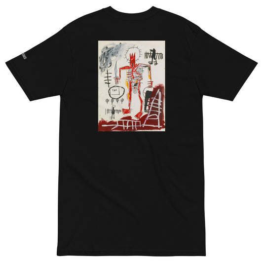 Jean-Michel Basquiat "Untitled" Artwork Printed Premium Black Streetwear Crewneck T-shirt