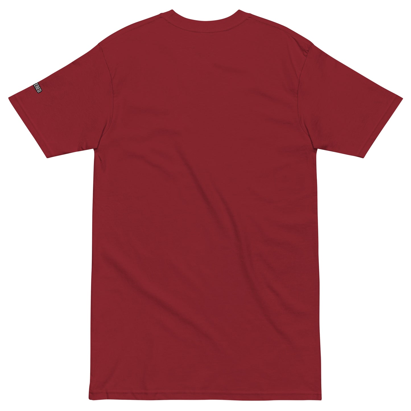 New York Apple Logo Embroidered Red T-Shirt Scattered Streetwear