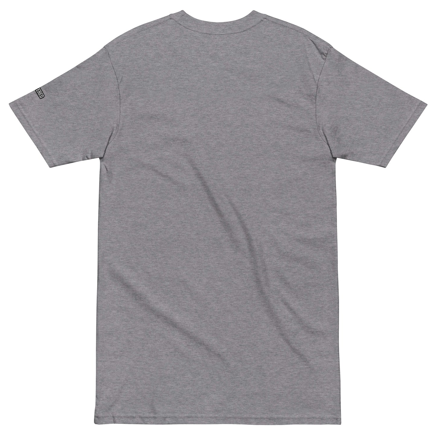 New York Apple Logo Embroidered Grey T-Shirt Scattered Streetwear