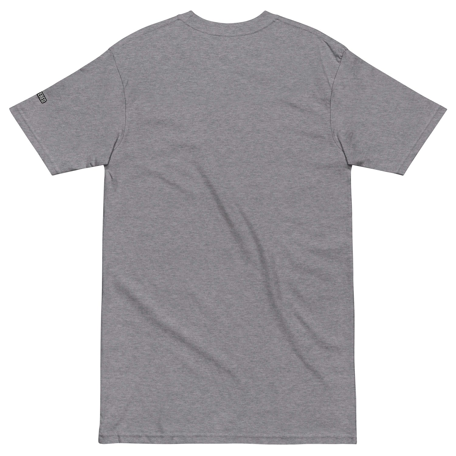 New York Apple Logo Embroidered Grey T-Shirt Scattered Streetwear