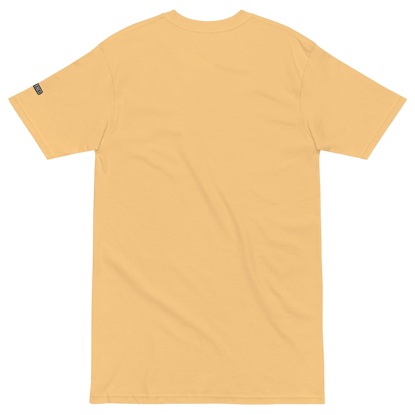 New York Apple Logo Embroidered Yellow T-Shirt Scattered Streetwear