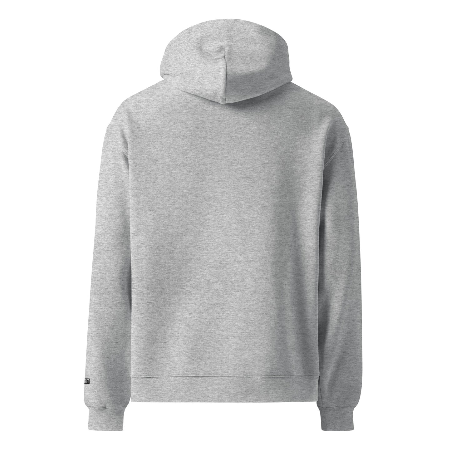 New York Apple Logo Embroidered Grey Streetwear Hoodie Sweatshirt | Scattered