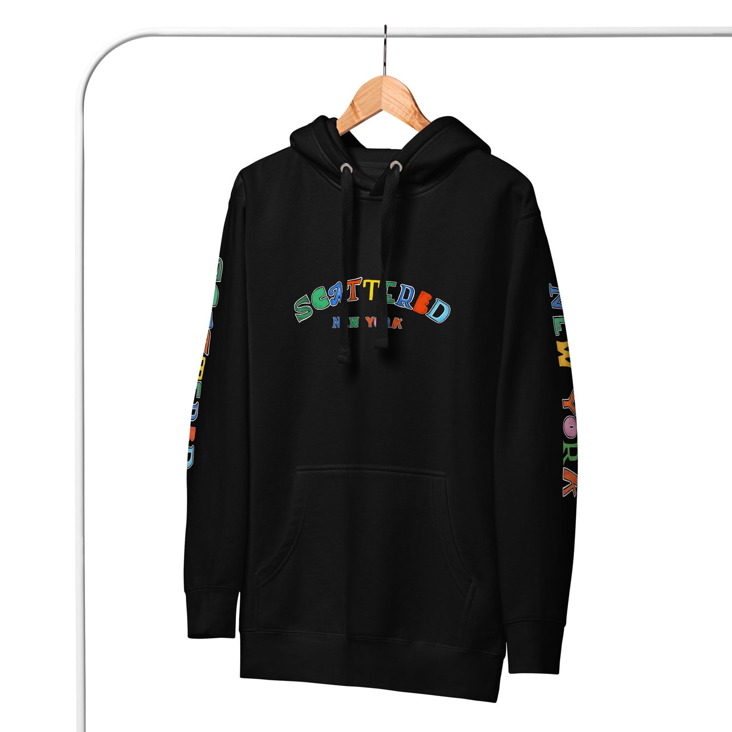 Scattered Van Cleef Style Logo Printed Classic Hoodie