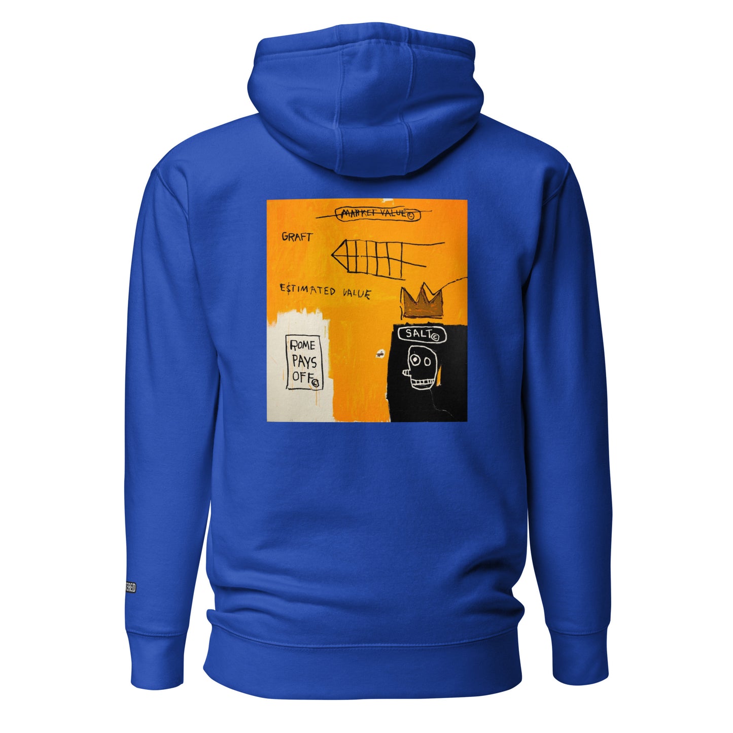 Jean-Michel Basquiat "Rome Pays Off" Artwork Premium Hoodie