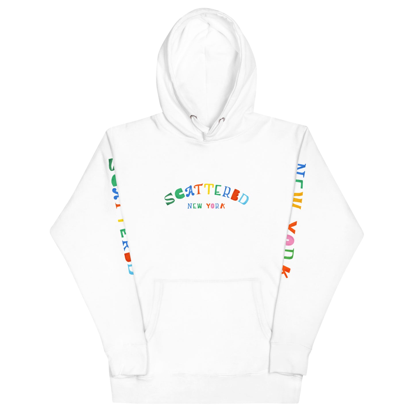 Scattered Van Cleef Style Logo Printed Classic Hoodie